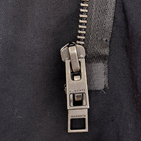 ALLSAINTS Finn Jacket, Black, Size 2 - Picture 9 of 12